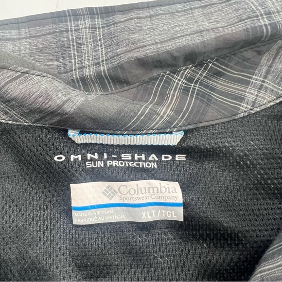 Columbia tall men’s gray flannel button down shirt XLT - Picture 4 of 6